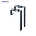 Customized heavy duty l shaped bracket metal pole clamp bracket